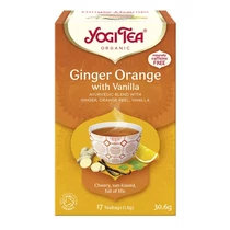 Narancsos gyömbér tea vaníliával 17x1,8g Yogi Ginger Orange