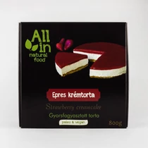 Fagyasztott Epres krémtorta  800g-ALL IN natural food Fagyasztott Epres krémtorta  800g-ALL IN natural food