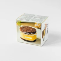 Sós karamell & brownie jégkrémszendvics 160g - All In natural food Sós karamell & brownie jégkrémszendvics 160g - All In natural food