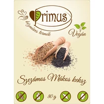 Szezámos-mákos keksz 80g - Primus