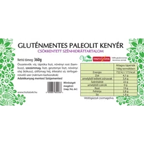Gluténmentes Paleolit kenyér élesztő nélkül 340g  - Tiszta Ízek