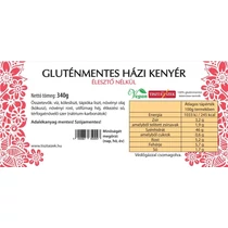 Gluténmentes házi kenyér, vegán, élesztő nélkül 340g szeletelt - Tiszta Ízek