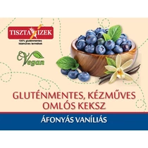 Áfonyás vaníliás omlós keksz 180g-Tiszta Ízek 