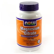 Magnézium citrát 200 mg 100tabl - NOW