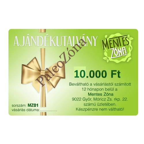 Ajándék Utalvány 10000Ft