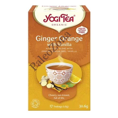 Narancsos gyömbér tea vaníliával 17x1,8g Yogi Ginger Orange