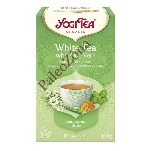BIO Fehér tea aloe verával 17x1,8g Yogi White Tea