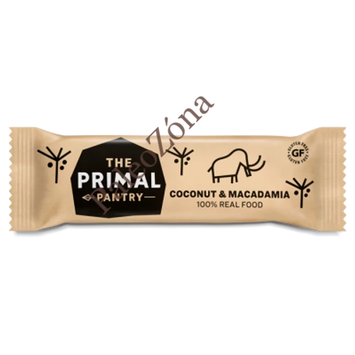 Snack szelet kókusz-makadámia 45g - The Primal Pantry