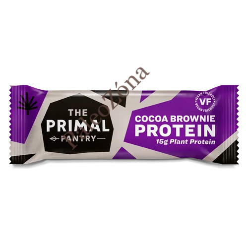 Protein szelet kakaó-brownie 55g - The Primal Pantry