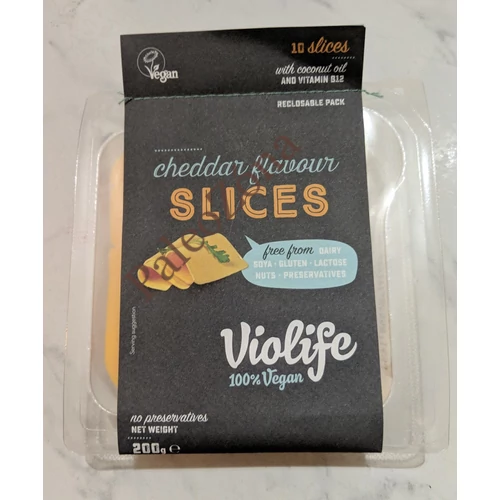 Violife Növényi szeletelt cheddar 200g