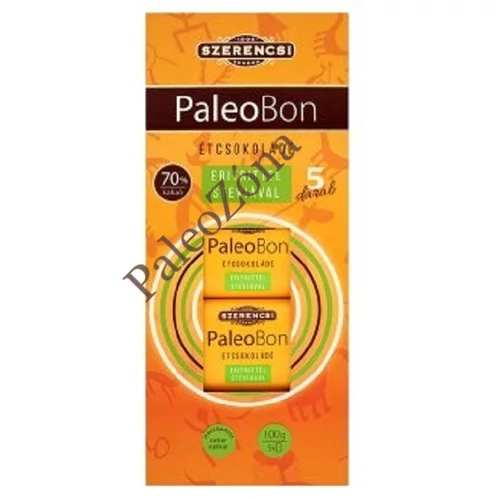 PaleoBon étcsokoládé 100g 5db-os tábla-Szerencsi