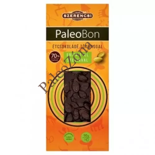 PaleoBon étcsokoládé tökmaggal 90g - Szerencsi