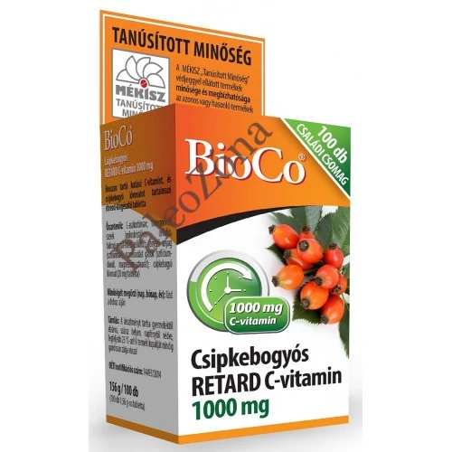 Csipkebogyós Retard C-vitamin 1000mg 100db-os Bioco