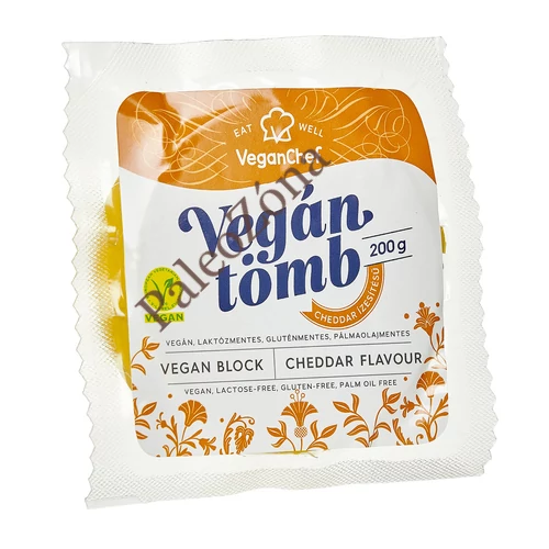 Vegán tömb cheddar 200g - VeganChef