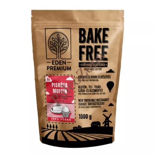 Bake Free Piskóta-Muffin lisztkeverék 1kg - ÉDEN Premium