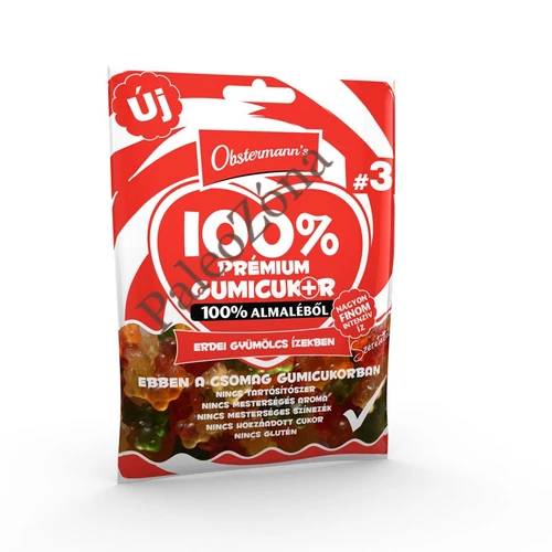 100% természetes gumicukor 80g Erdei gyümölcsös- Obstermann`s