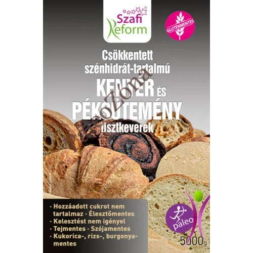Csökkentett CH-tartalmú PALEO kenyér és péksütemény Lisztkeverék 5kg - Szafi Reform
