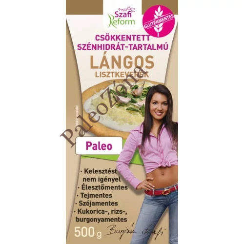 Csökkentett szénhidrát-tartalmú lángos lisztkeverék 500g -Szafi Reform