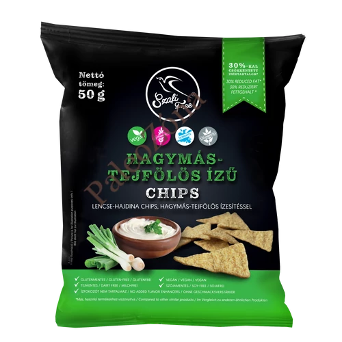 Hagymás-Tejfölös chips 50g - Szafi Free