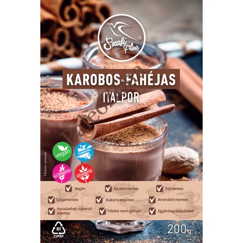 Szafi Free Instant karobos-fahéjas italpor 200g