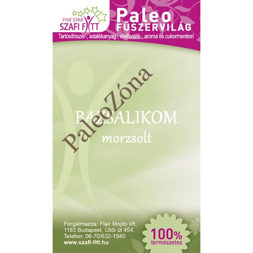 Bazsalikom morzsolt 20g - Szafi Reform