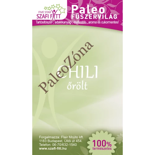 Chili őrölt 30gr-Szafi