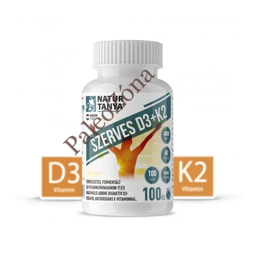 Szerves D3+K2 100db - Natur Tanya