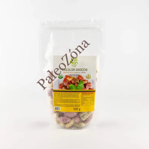 Édesburgonyás-spenótos-céklás Tricolor Gnocchi 500g-All in