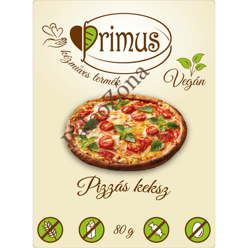 Pizzás keksz 80g - Primus