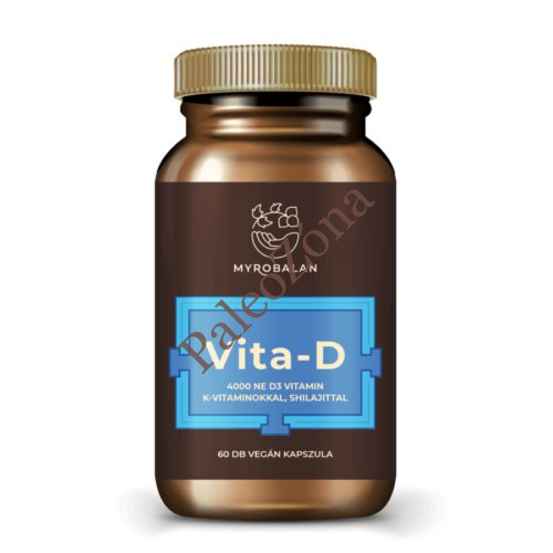 Vita-D 4000Ne D3 vitamin K+K2 vitaminokkal 60db- Myrobalan