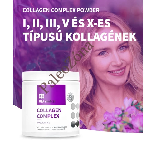Collagen Complex – I, II, III, V & X – kollagén por 240 g-Usa Medical