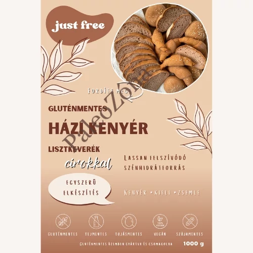 Just free gluténmentes házi kenyér lisztkeverék cirokkal 1000 g
