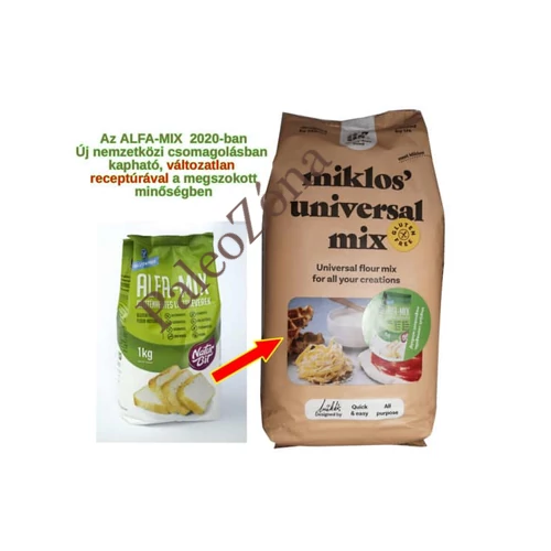 Univesal Mix lisztkeverék (Alfa-Mix) 1000g-It's us Miklos