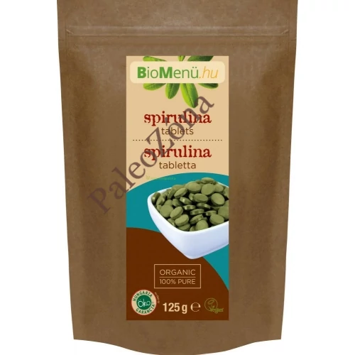 Bio spirulina tabletta Biomenü 125g/250db