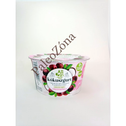  Cseresznyés élőflórás kókuszgurt 150ml-ALL IN natural food