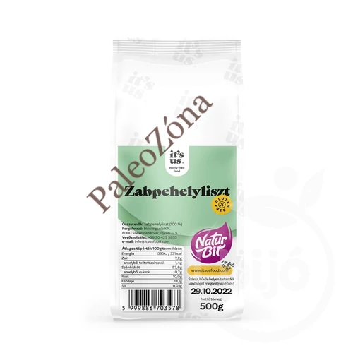  Zabpehelyliszt gluténmentes 500 g - Its us naturbit