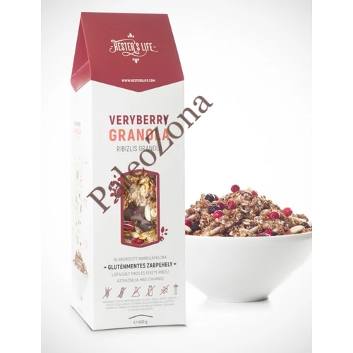 Veryberry Granola ribizlis 320g GM - Hester's Life
