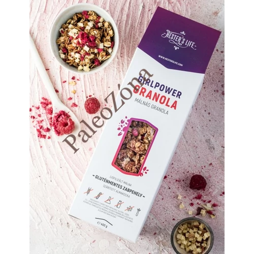 Girlpower Granola- Málnás Granola 320g- Hester's