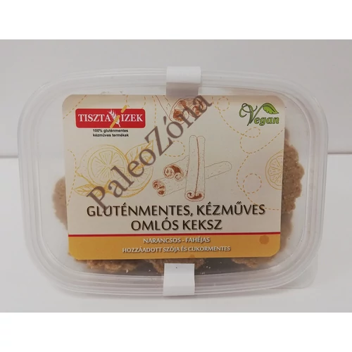 Gluténmentes Kézműves narancsos-fahéjas omlós keksz 180g -Tiszta Ízek