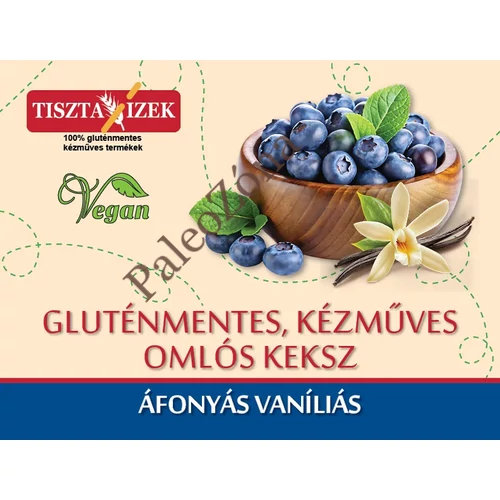 Áfonyás vaníliás omlós keksz 180g-Tiszta Ízek 