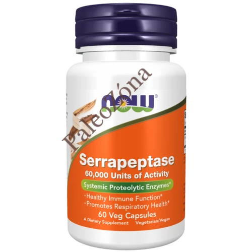 Serrapeptase 60db vegán kapszula - NOW