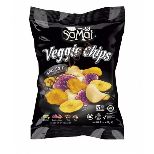Rainforest zöldség chips tengeri sós 57g - Samai