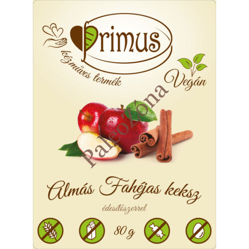 Fahéjas almás keksz 80g - Primus