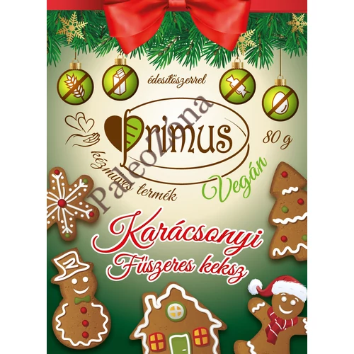 Karácsonyi fűszeres keksz Mézi 80g - Primus
