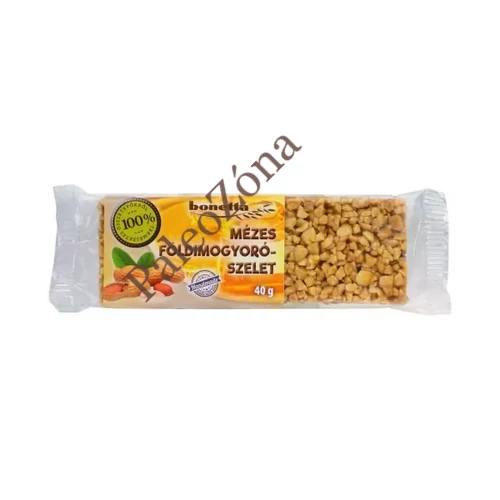Mézes földimogyoró szelet 40 g - Bonetta