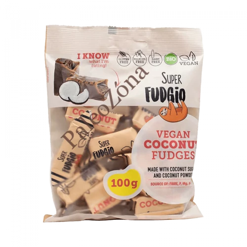 Bio Kókuszos karamella vegán 100 g - Super Fudgio