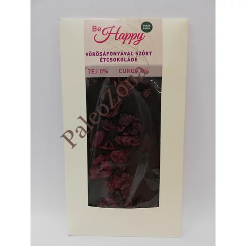 Vörösáfonyával szórt étcsokoládé 100g - Be Happy