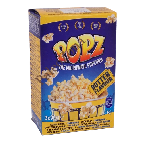 "Vajas" ízű PopCorn 3x90g - Popz