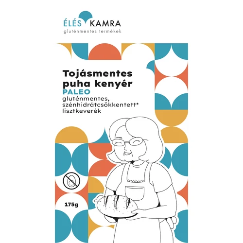 Tojásmentes puha kenyér 175g - Éléskamra