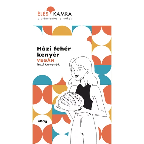 Házi fehér kenyér lisztkeverék Vegán 400g - Éléskamra